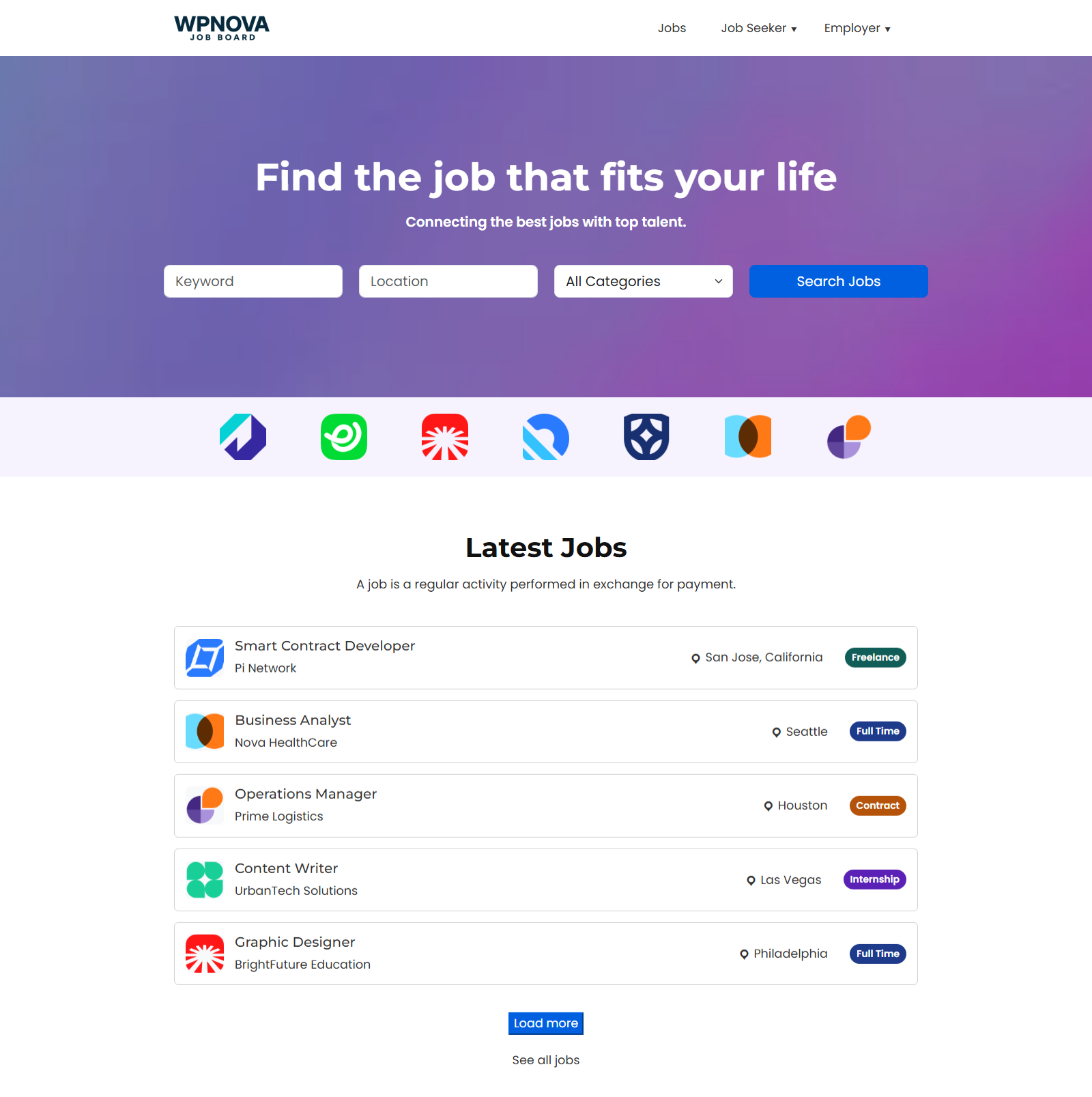 WPNOVA Job Board Theme
